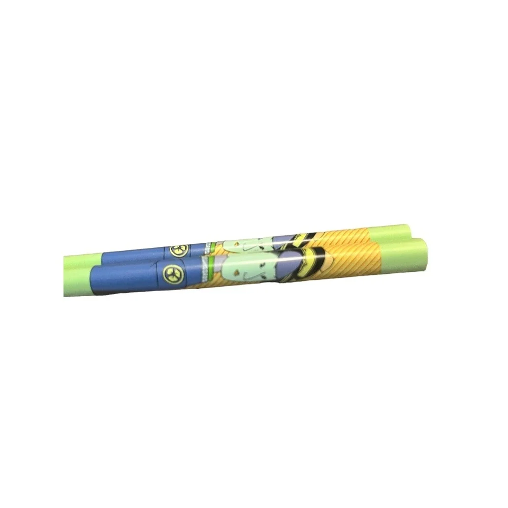 Genji Japanese Chopsticks Wooden Sliding Case Green Character Design Reusable